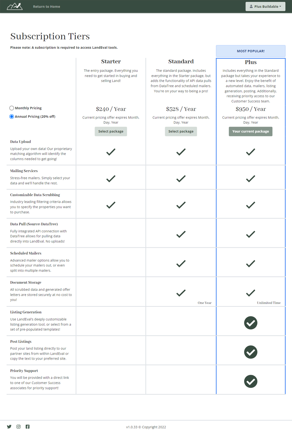 Land Investment Platform Screenshot 1