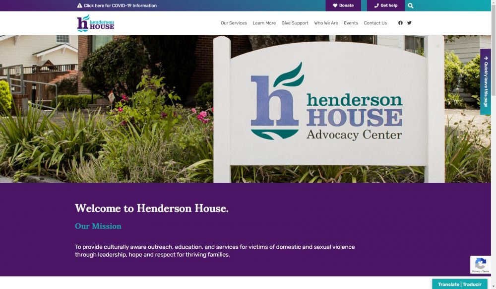 Henderson House's new website